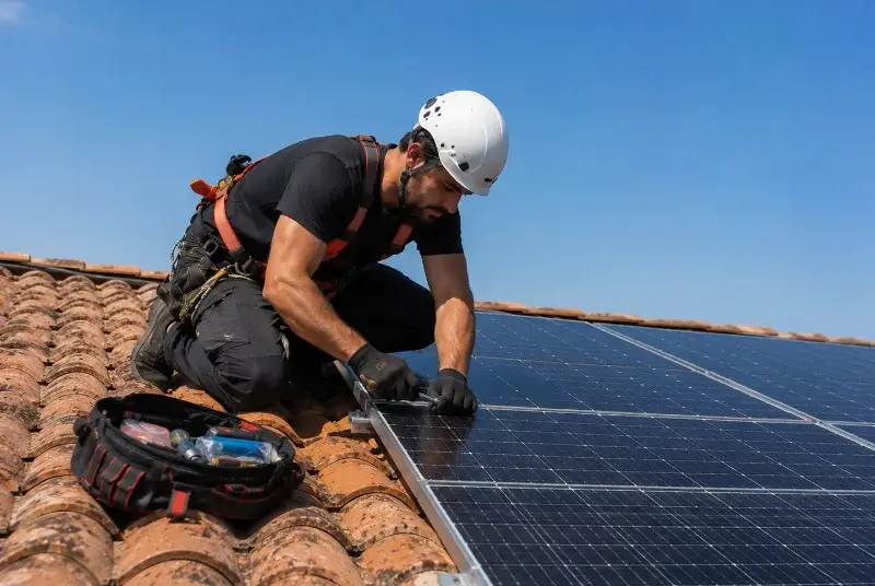 Maintenance et monitoring de panneaux solaires à Bons-en-Chablais